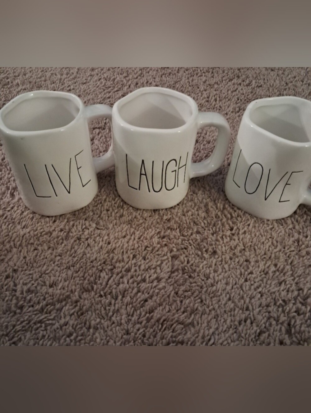 Live Laugh Love Ceremic Mug Set